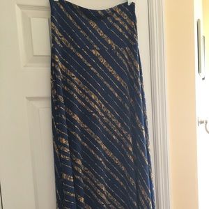Lularoe Maxi Skirt Slinky Material XS NWOT